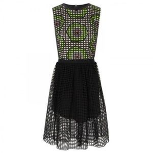 Carven laser cut dress